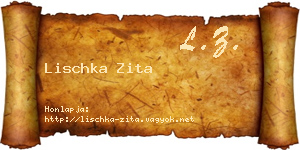 Lischka Zita névjegykártya